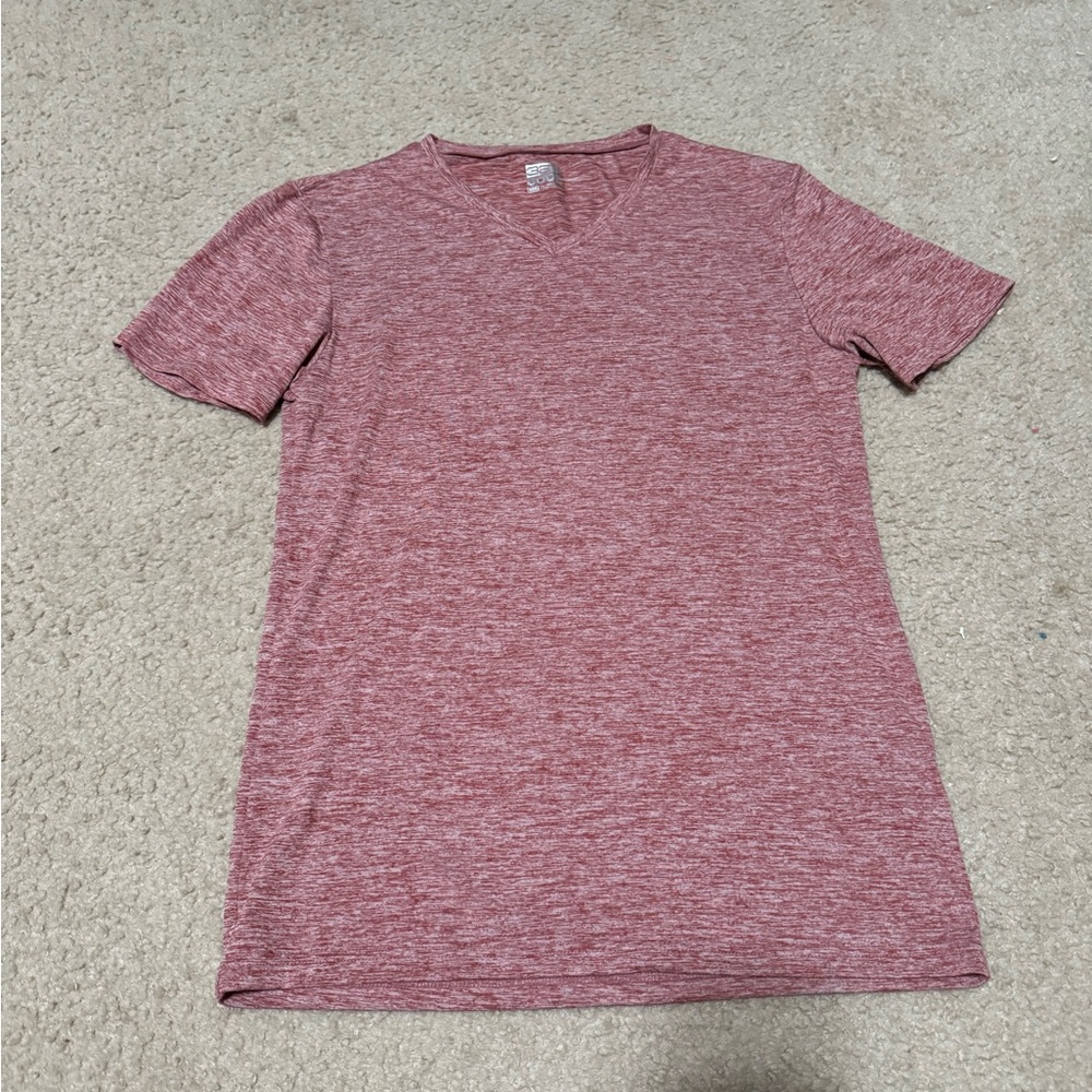 Soft red workout tee